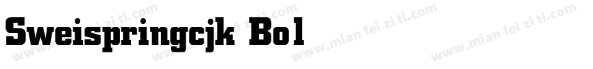 Sweispringcjk Bold字体转换
